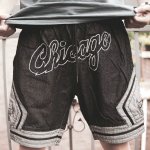 NBA Chicago Bulls Shammond shorts Noir